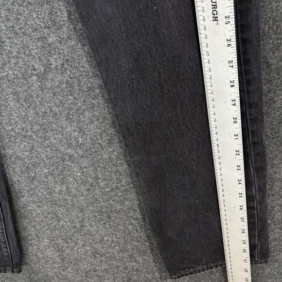 Vintage Levis 501 Jeans Men's 32x34 Black Straight Leg Button Fly Classic - Picture 7 of 14